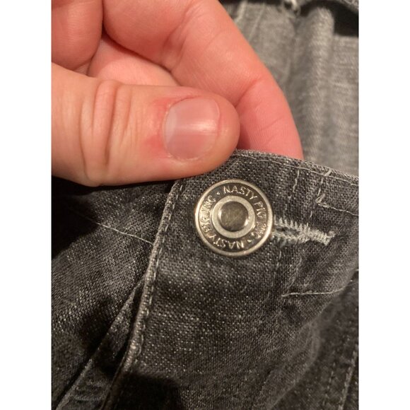 Mens Nasty Pig Gray Overalls Brawn Gray Medium Jeans Overall Straps NastyPig - Picture 10 of 11